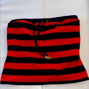Lauren‎ Ralph Lauren Striped Tankini Top Red Navy Blue size 6